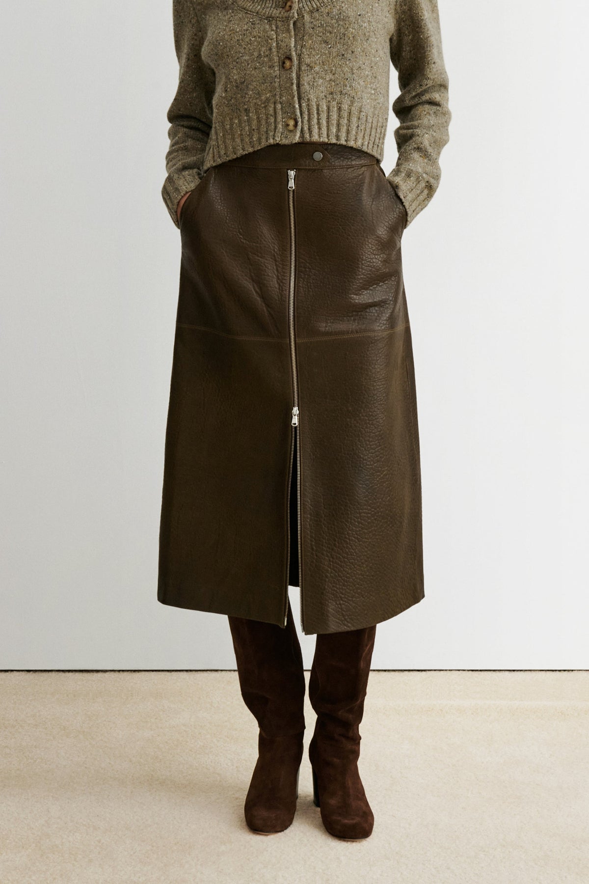 Bristol Skirt Chocolate - Rachel Comey