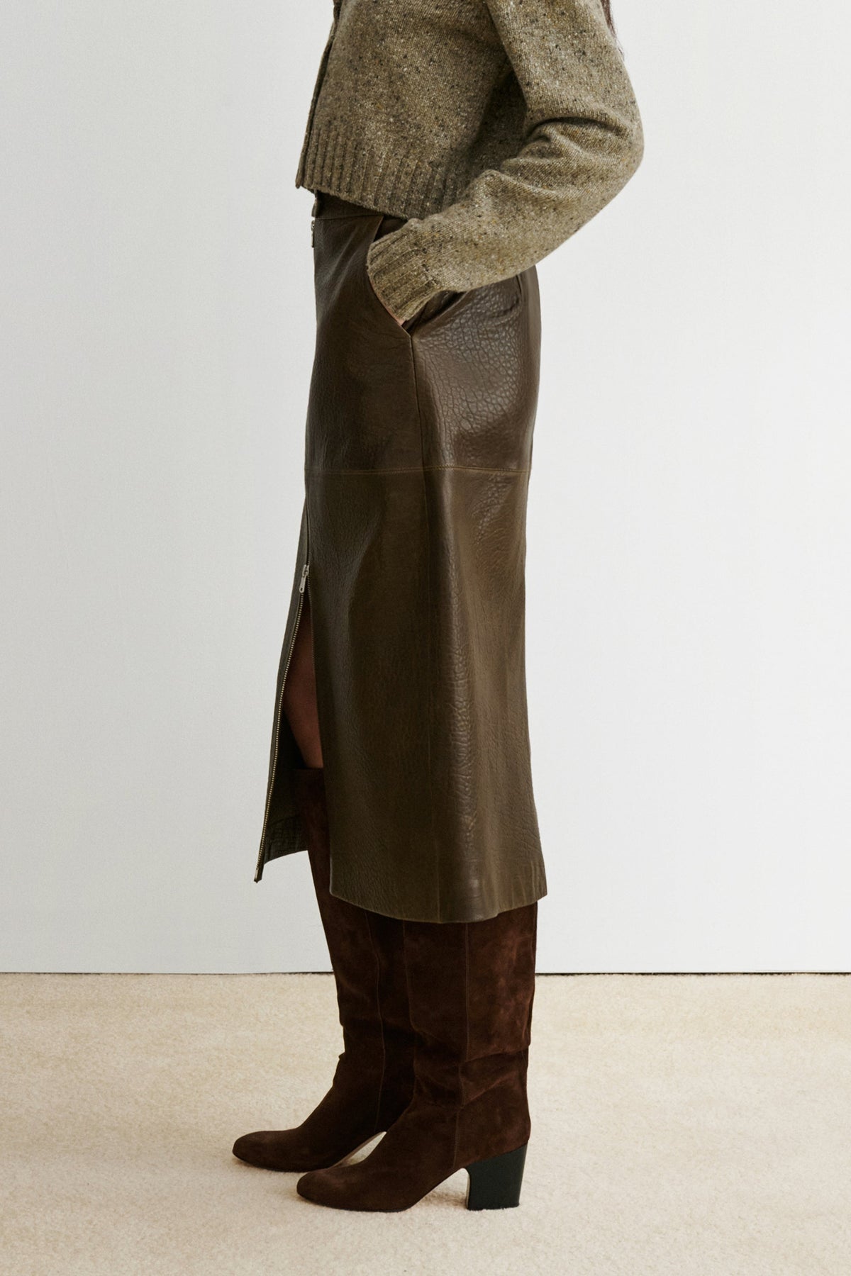 Bristol Skirt Chocolate - Rachel Comey