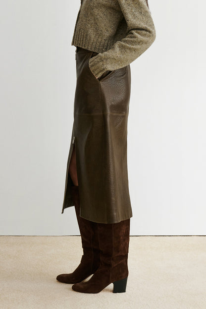 Bristol Skirt Chocolate - Rachel Comey