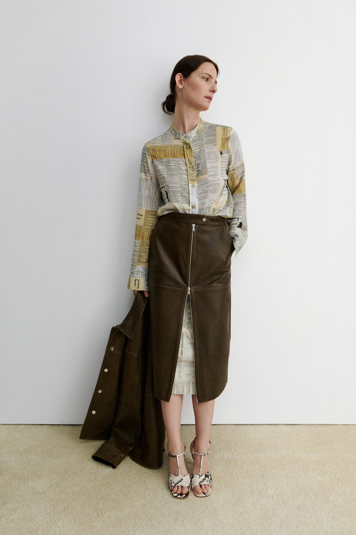 Bristol Skirt Chocolate - Rachel Comey