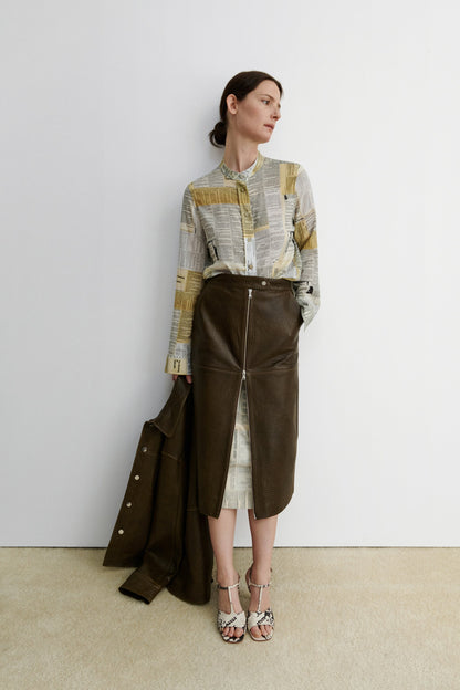 Bristol Skirt Chocolate - Rachel Comey