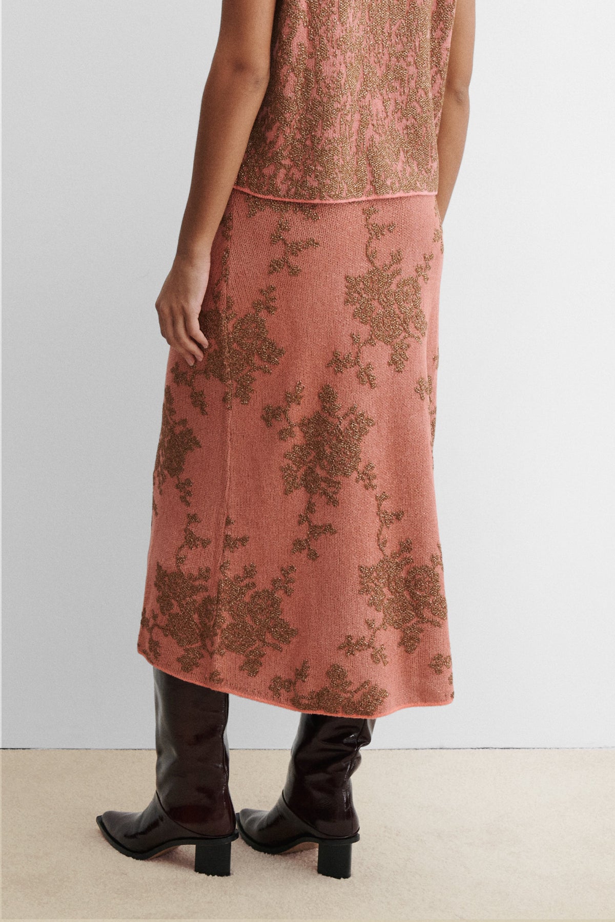 Broccada Skirt Dove-Green - Rachel Comey