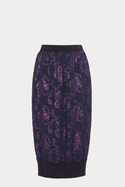 Vine Skirt Midnight Purple - Rachel Comey