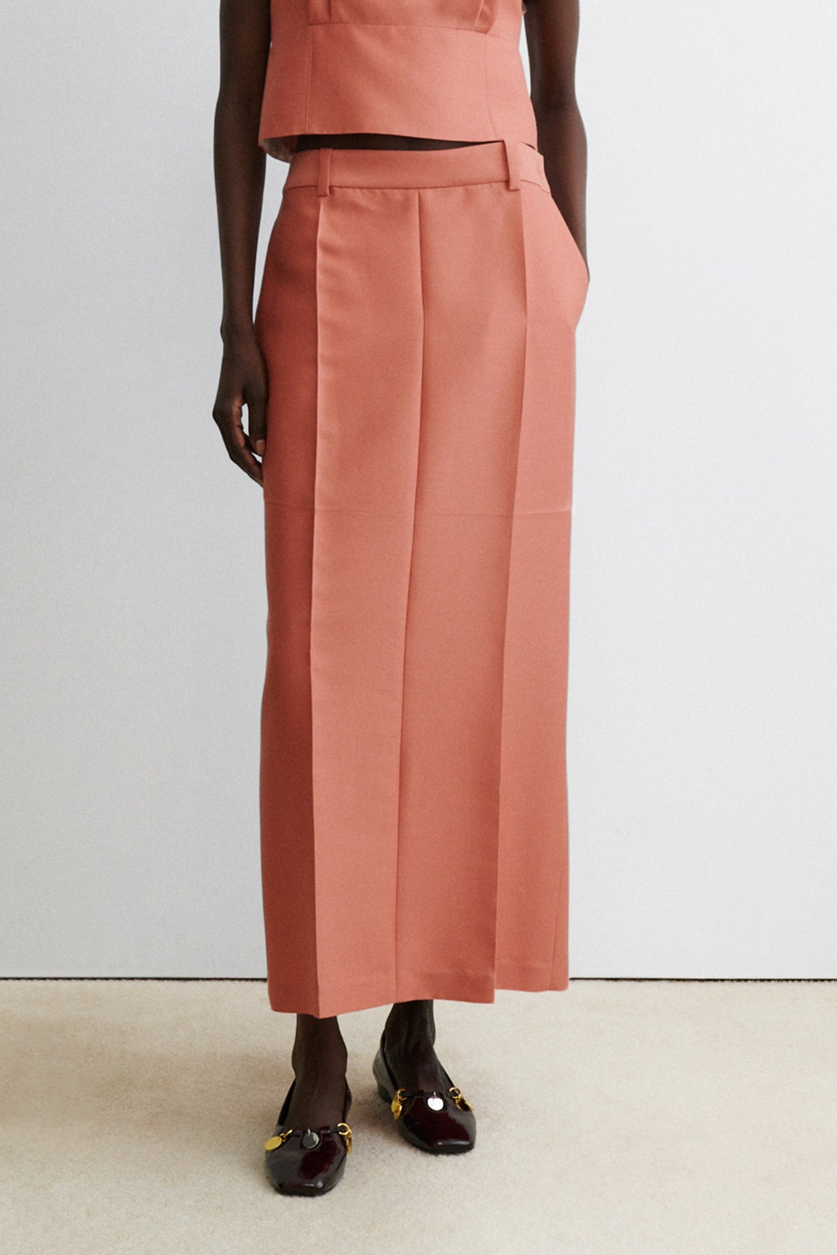 Cosa Skirt Dark Blush - Rachel Comey