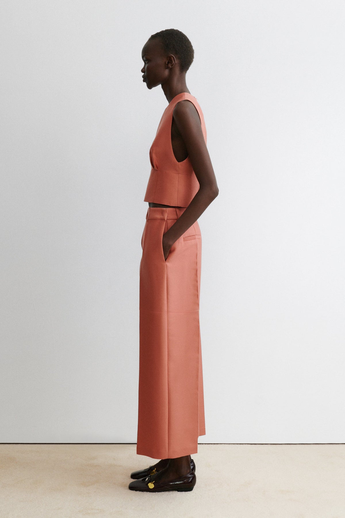 Cosa Skirt Dark Blush - Rachel Comey