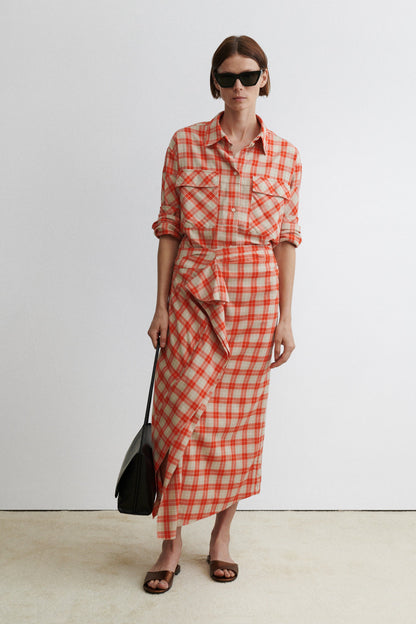 Nesom Skirt Red - Rachel Comey