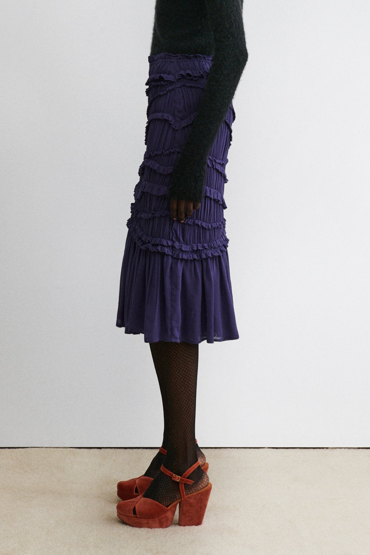 Cavey Skirt Dusty Purple - Rachel Comey