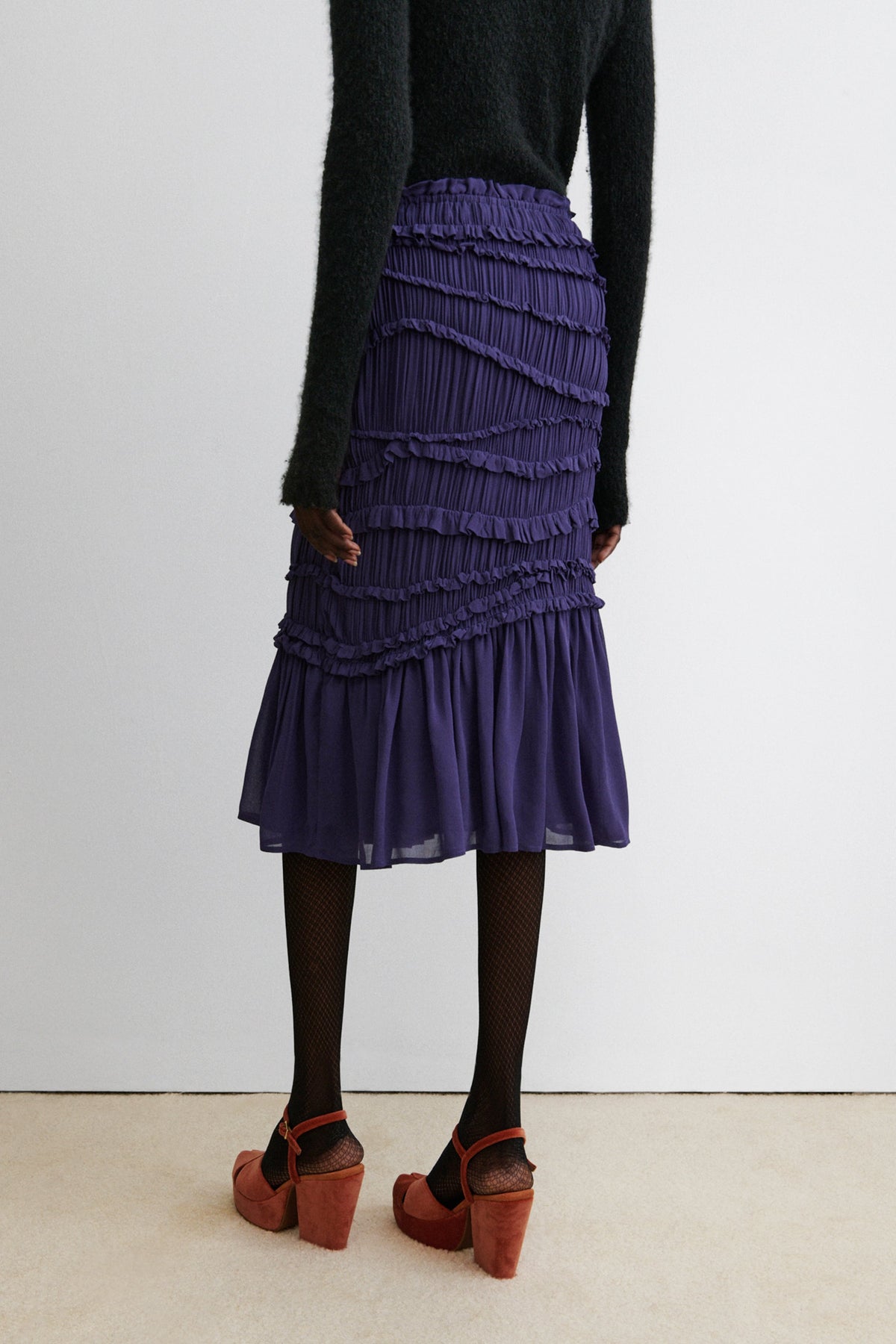 Cavey Skirt Dusty Purple - Rachel Comey
