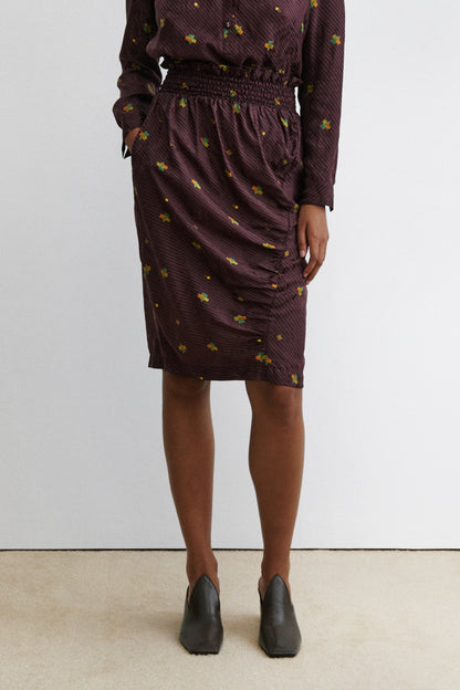 Solly Skirt Bordeaux - Rachel Comey