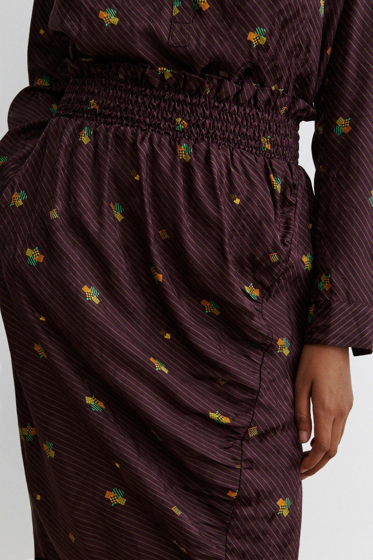 Solly Skirt Bordeaux - Rachel Comey