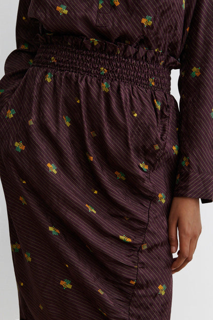 Solly Skirt Bordeaux - Rachel Comey