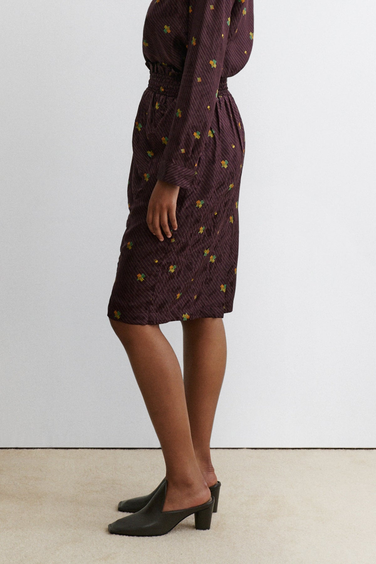 Solly Skirt Bordeaux - Rachel Comey
