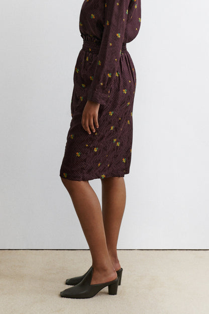 Solly Skirt Bordeaux - Rachel Comey
