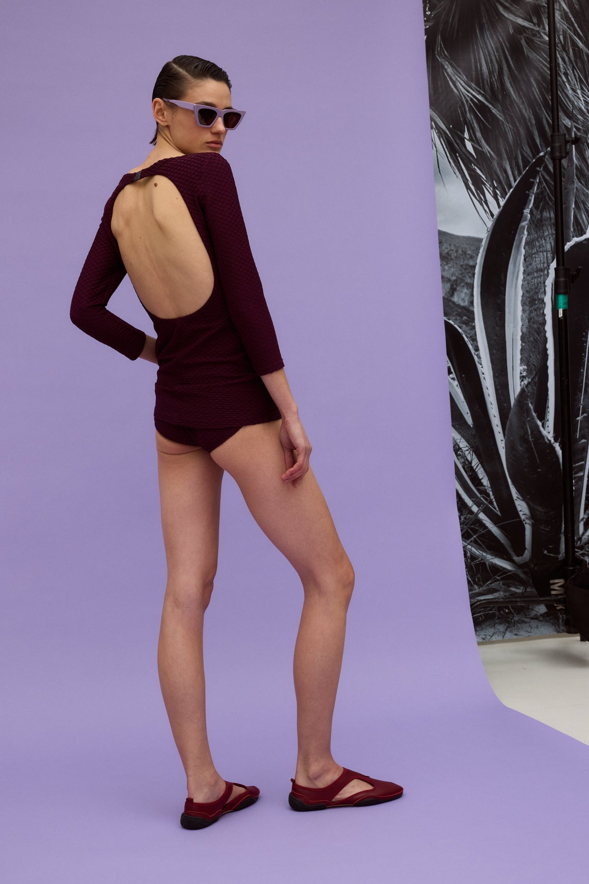 Paris Suit Black Cherry - Rachel Comey