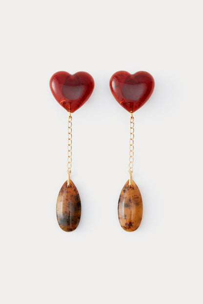 Dottie Earring Dark Tortoise Multi - Rachel Comey