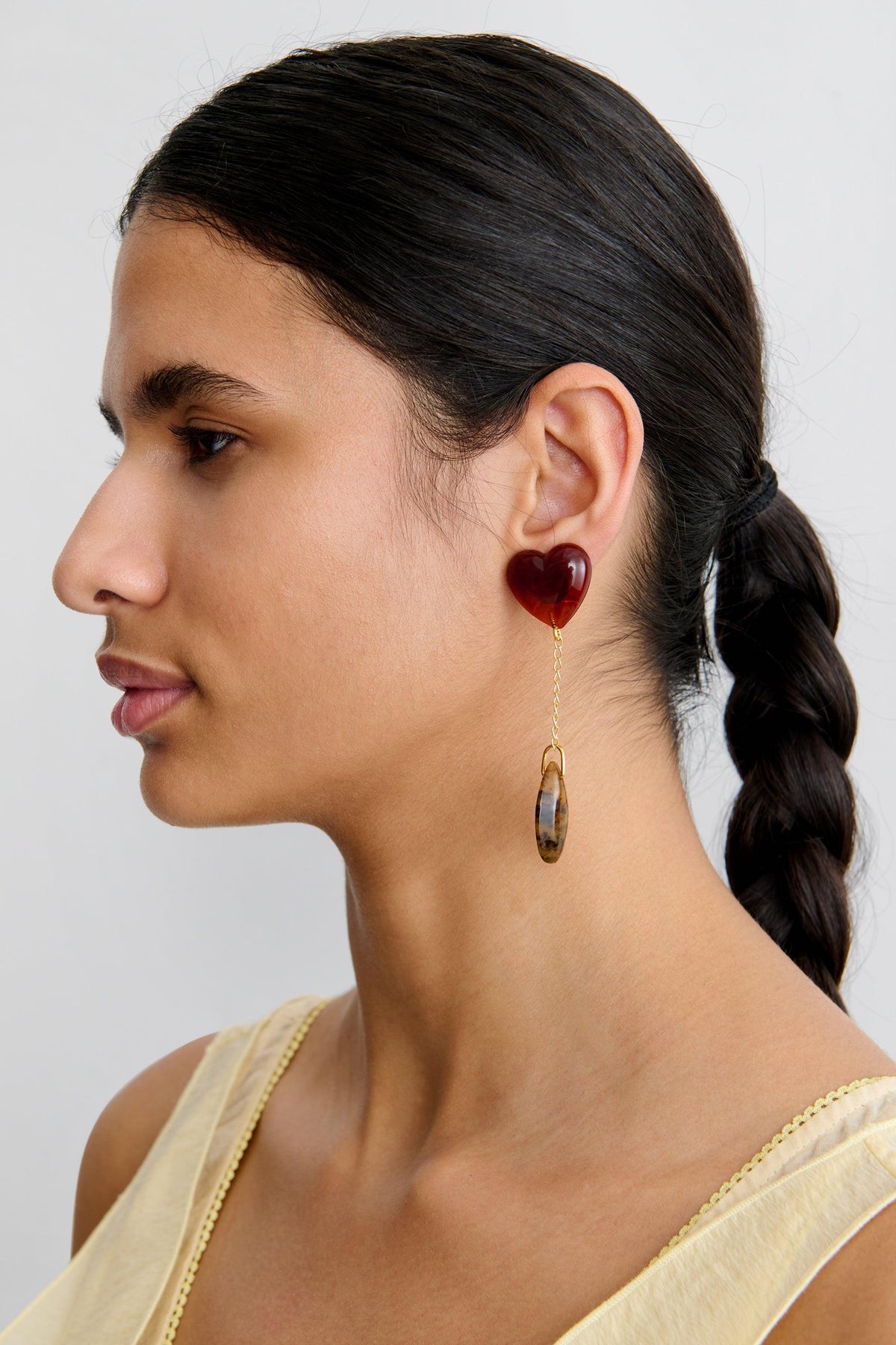 Dottie Earring Dark Tortoise Multi - Rachel Comey