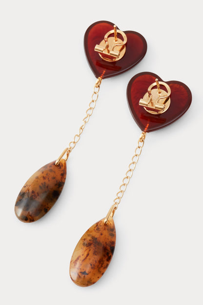 Dottie Earring Dark Tortoise Multi - Rachel Comey