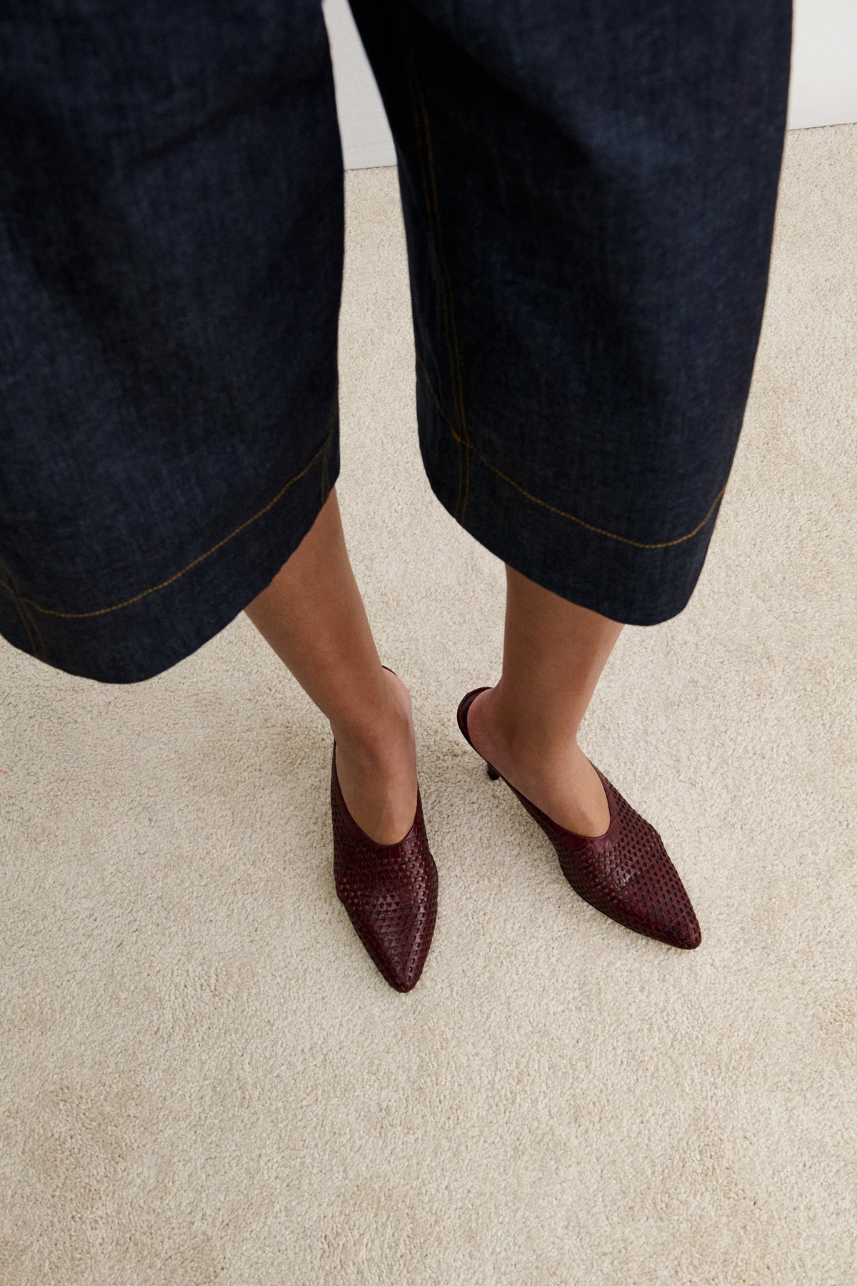 Alder Mule (Mini Punch) Merlot - Rachel Comey