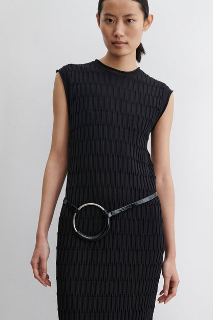 Wrapped Landlord Belt Black - Rachel Comey