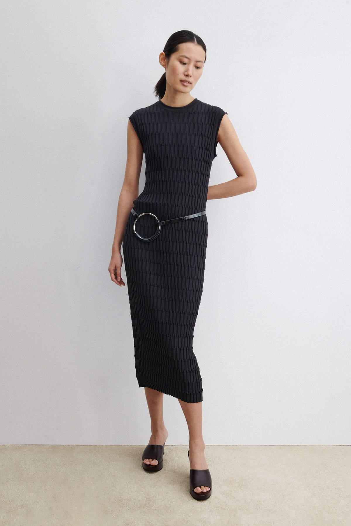 Wrapped Landlord Belt Black - Rachel Comey
