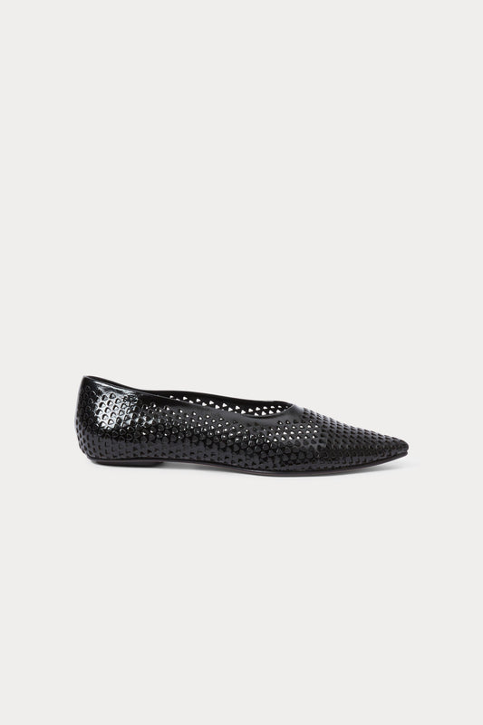 Clemmie Flat (Mini Punch) Black - Rachel Comey