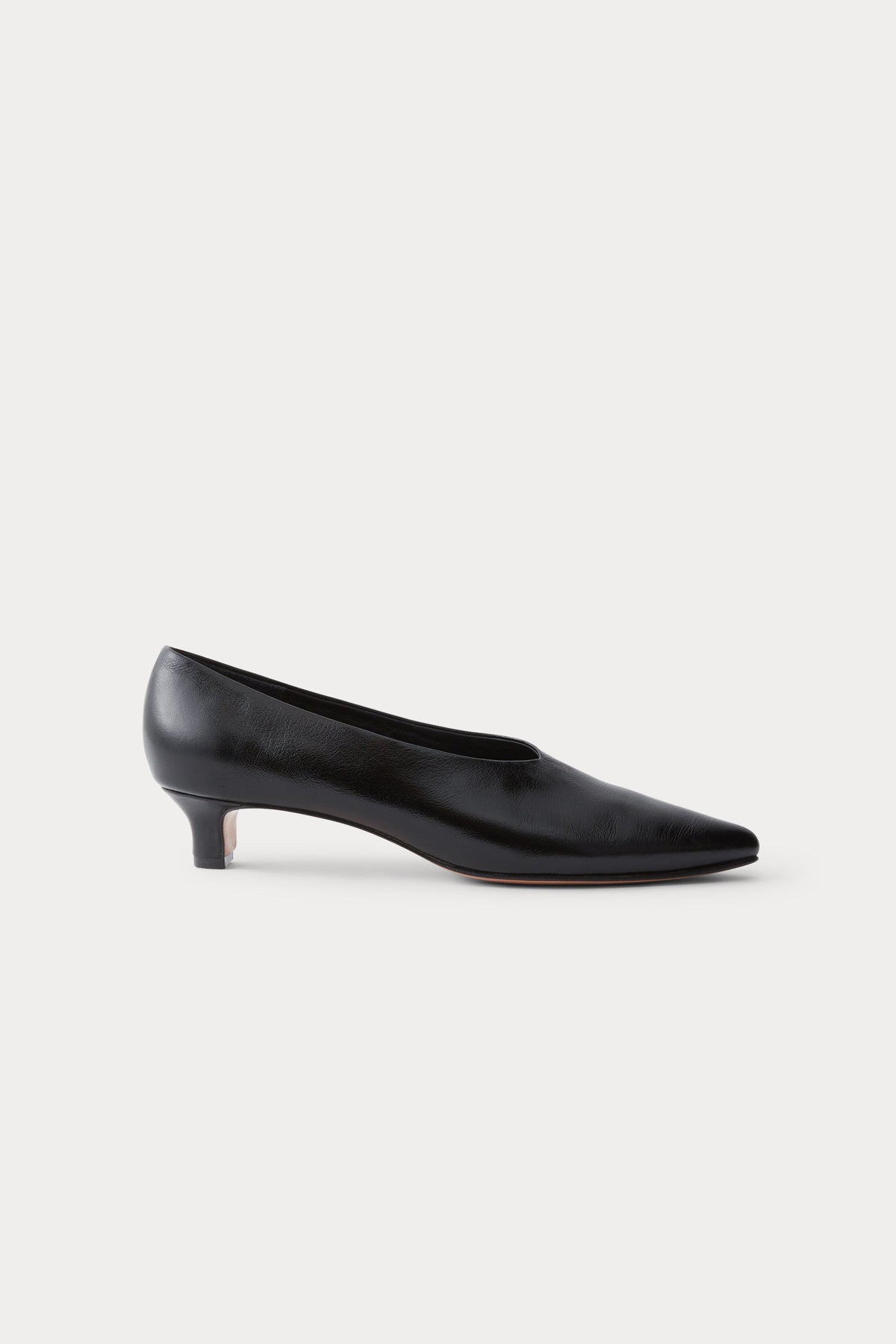 Clemmie Kitten Heel (Solid) Black - Rachel Comey