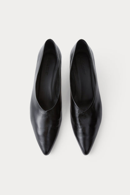 Clemmie Kitten Heel (Solid) Black - Rachel Comey