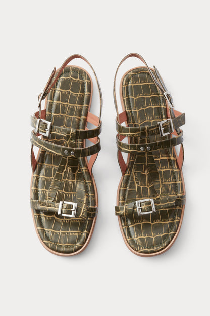 Olstead Sandal Black Gold - Rachel Comey