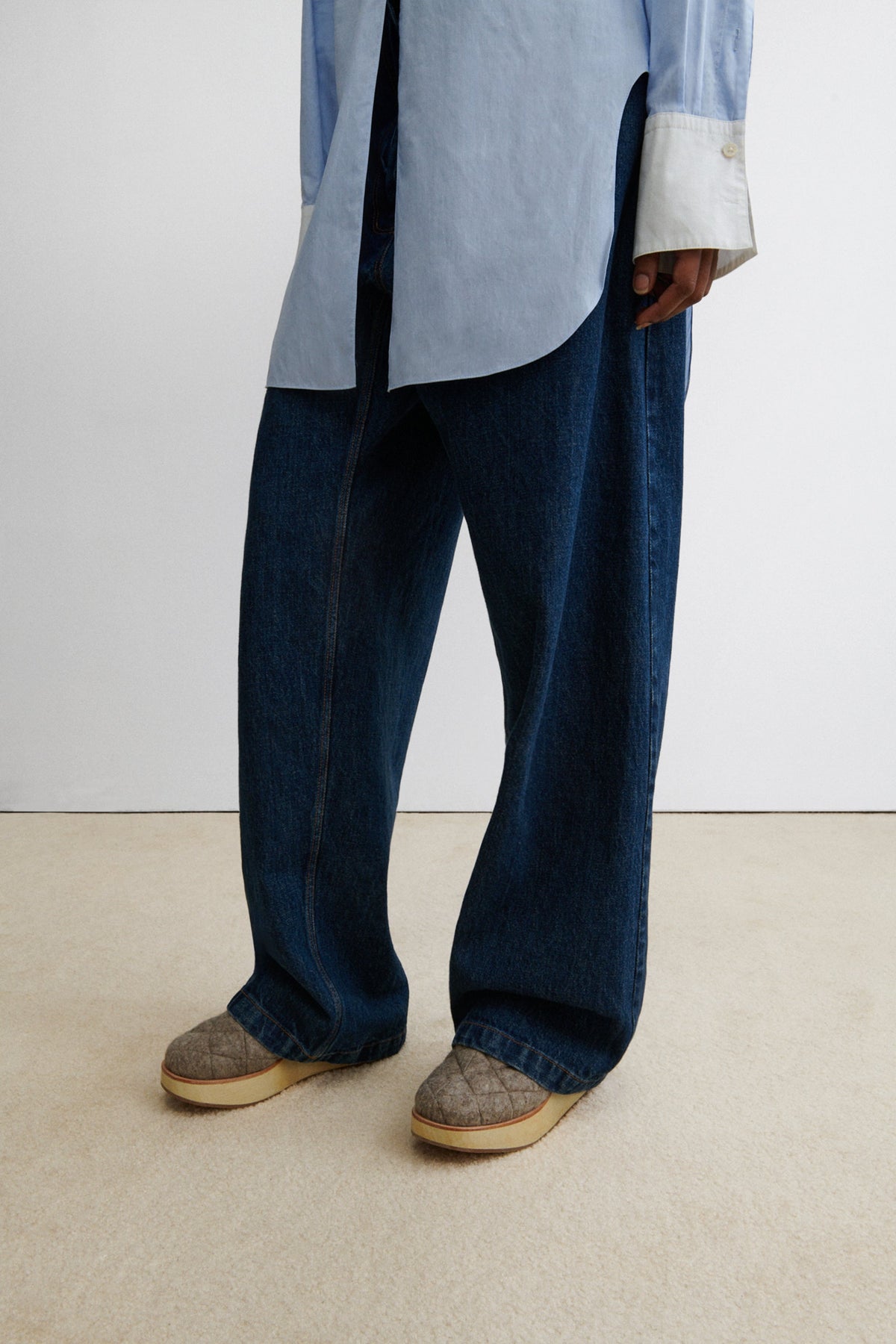 Sesley Rocking Mule Grey Melange - Rachel Comey