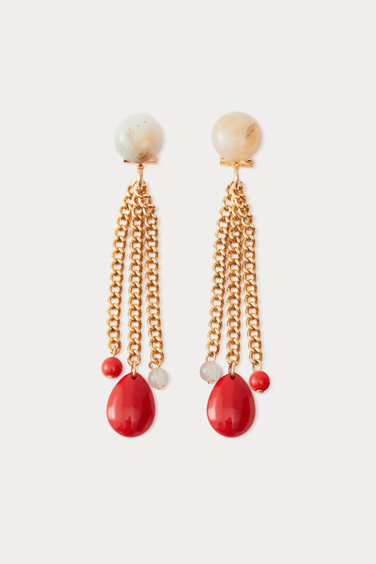 Bootes Earrings Cream Multi - Rachel Comey