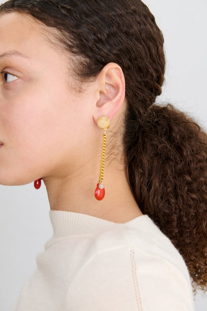 Bootes Earrings Cream Multi - Rachel Comey