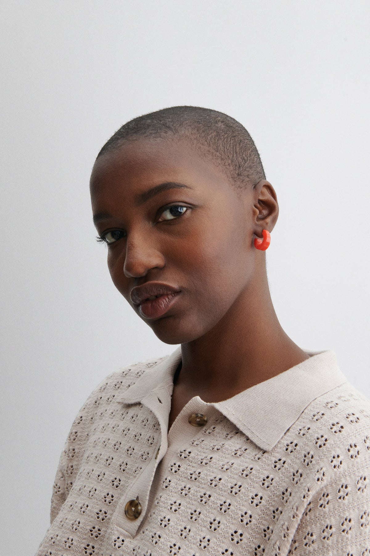 Cuba Earring Dark Tortoise - Rachel Comey