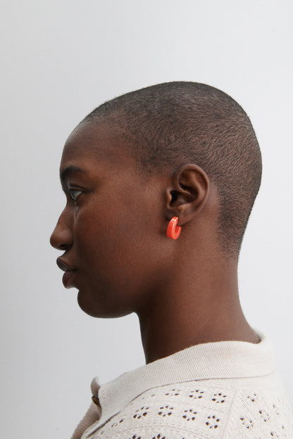 Cuba Earring Dark Tortoise - Rachel Comey