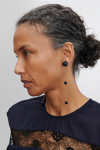 Morse Earring Matte Black - Rachel Comey