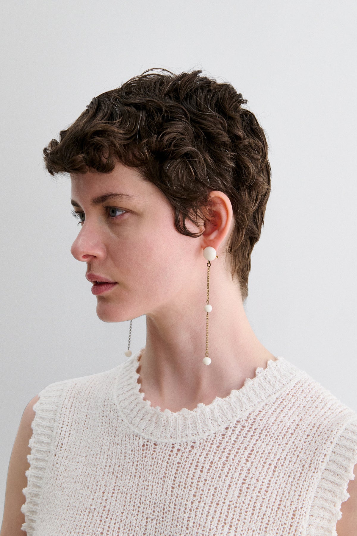Morse Earring Matte Black - Rachel Comey