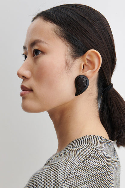Paisley Earring Black Snake - Rachel Comey