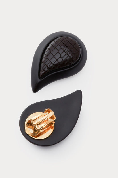 Paisley Earring Black Snake - Rachel Comey