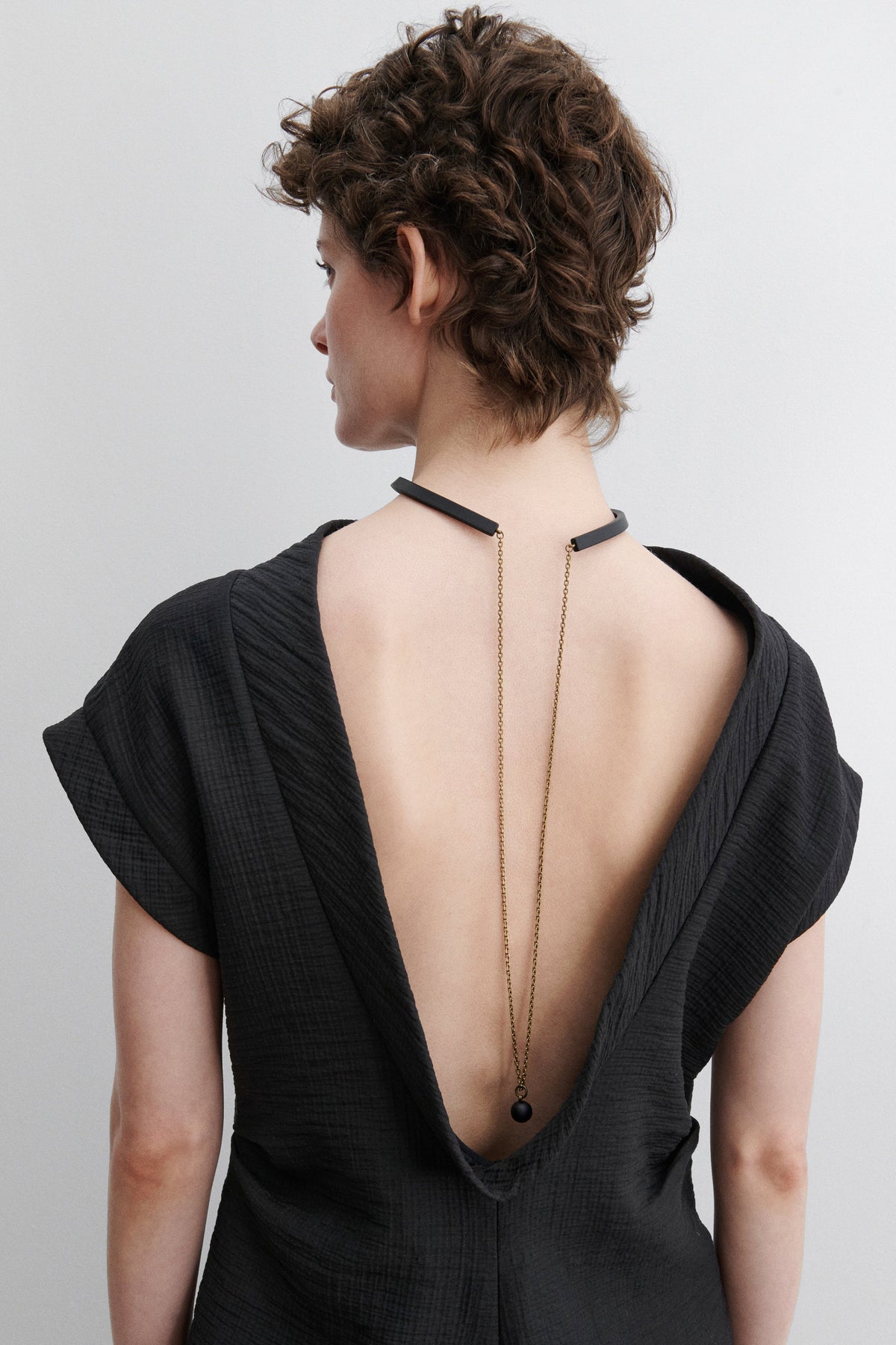 Priori Choker with Chain Black Matte - Rachel Comey