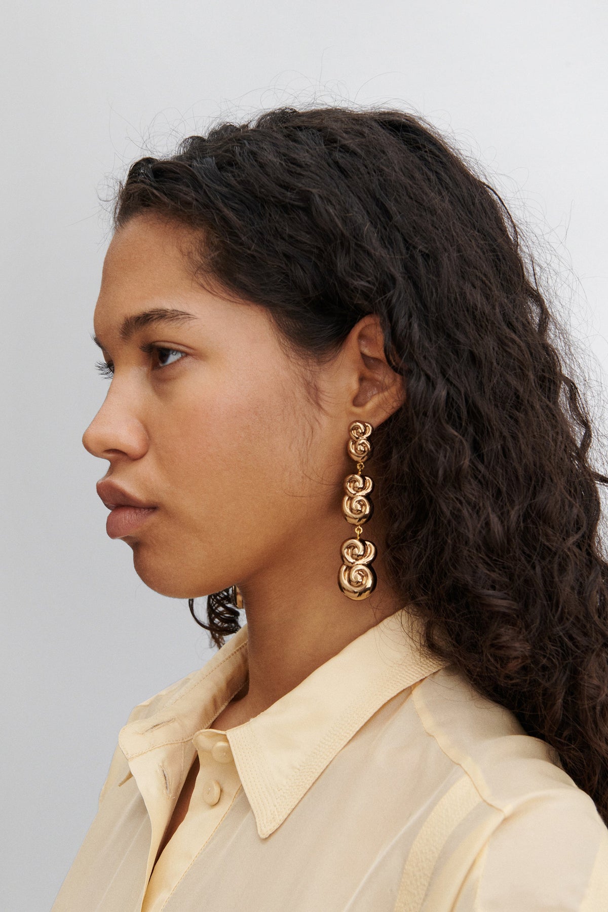 Croissant Earring Old Gold - Rachel Comey