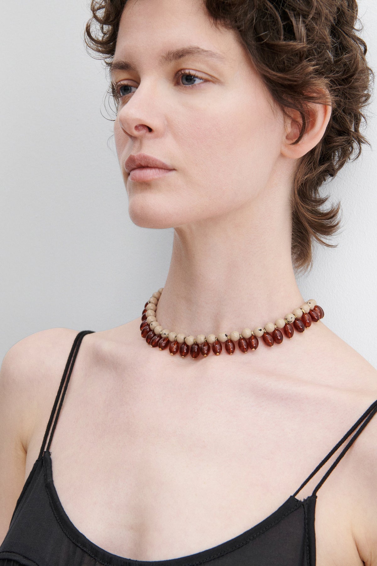 Beeman Necklace Dark Tortoise - Rachel Comey