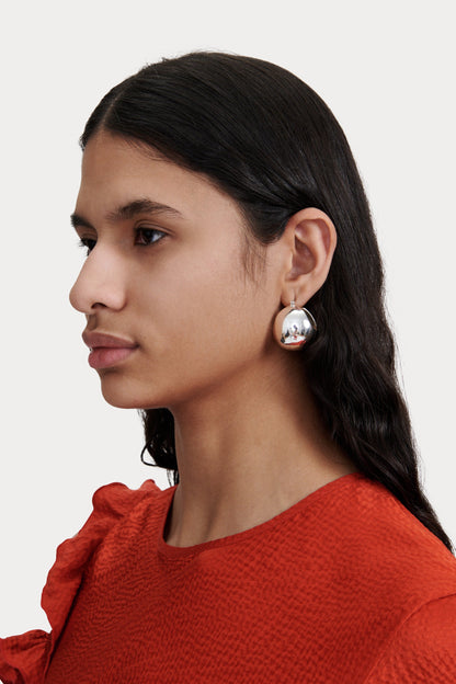 Large Keel Hoop Silver - Rachel Comey