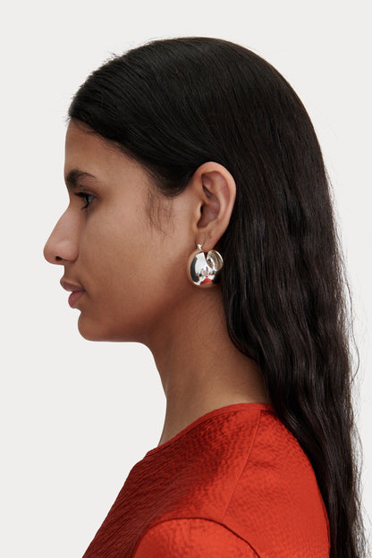 Large Keel Hoop Silver - Rachel Comey
