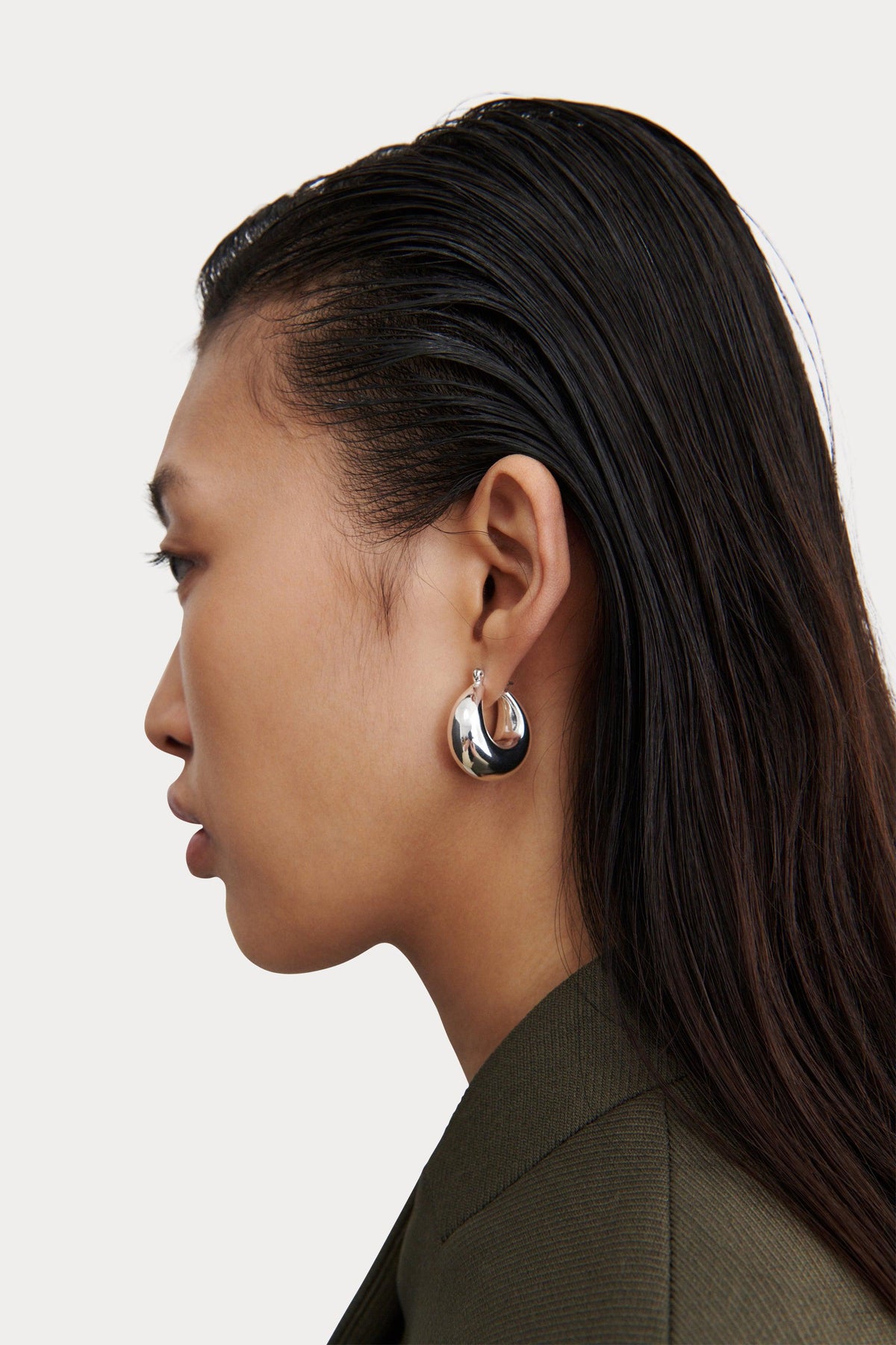 Omega Hoop Silver - Rachel Comey