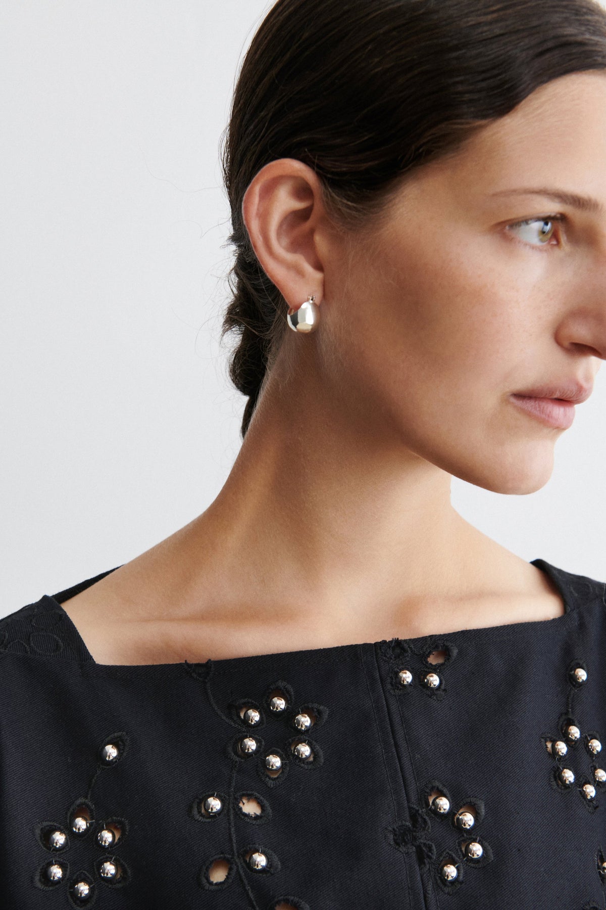 Baby Keel Hoop Silver - Rachel Comey