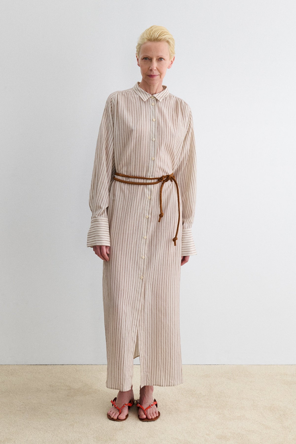 Skinny Tubular Tie Belt Whisky - Rachel Comey
