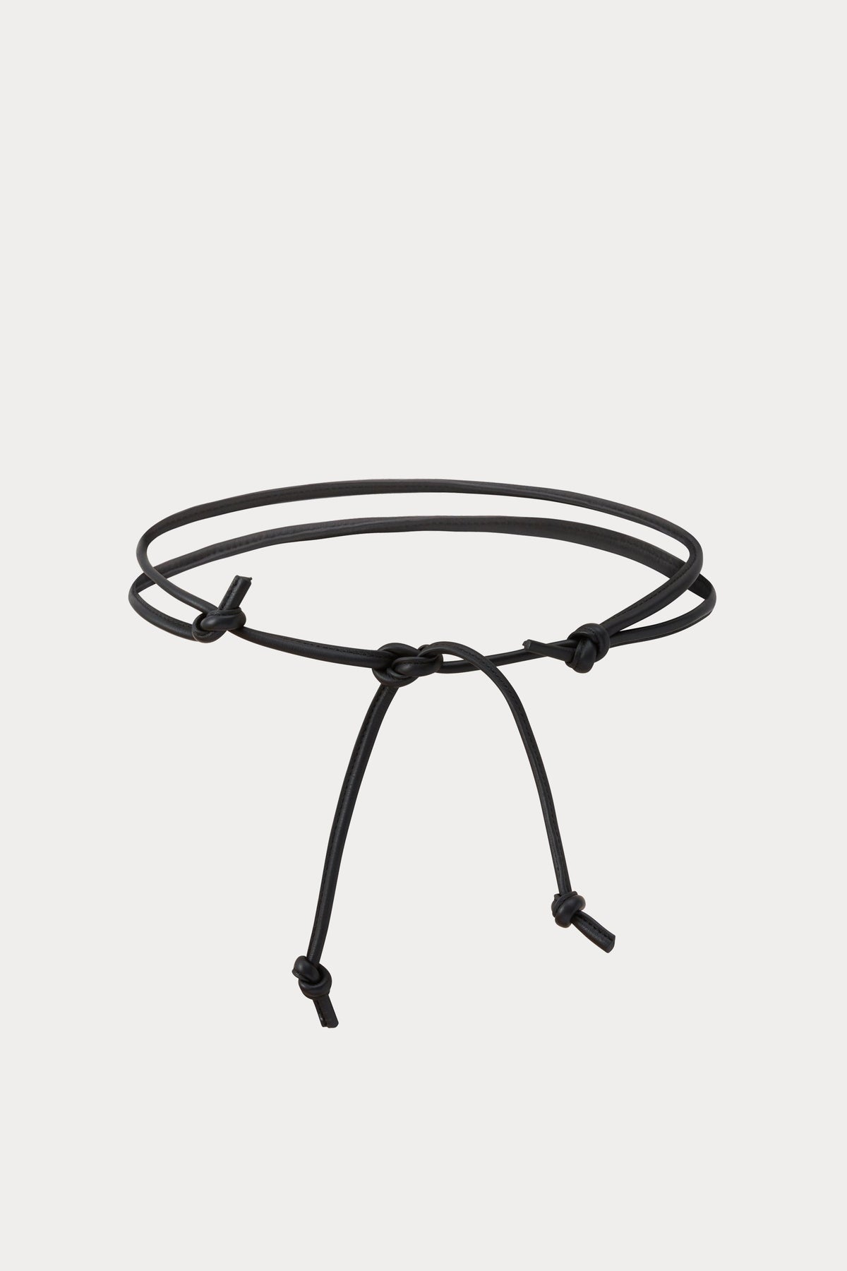 Skinny Tubular Tie Belt Black - Rachel Comey