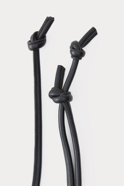 Skinny Tubular Tie Belt Black - Rachel Comey