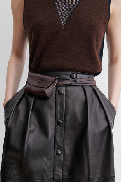 Double Wrap Hamecon Card Slot Belt Auburn - Rachel Comey