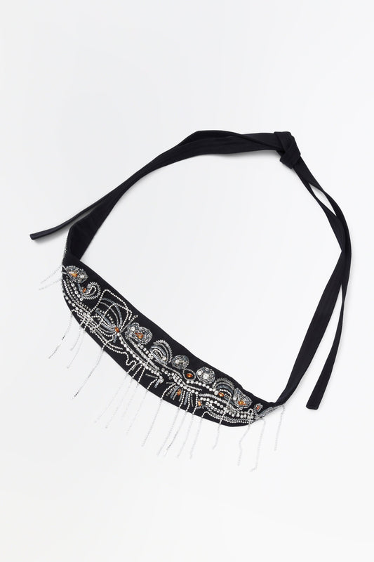 Embroidered Toga Belt Black - Rachel Comey
