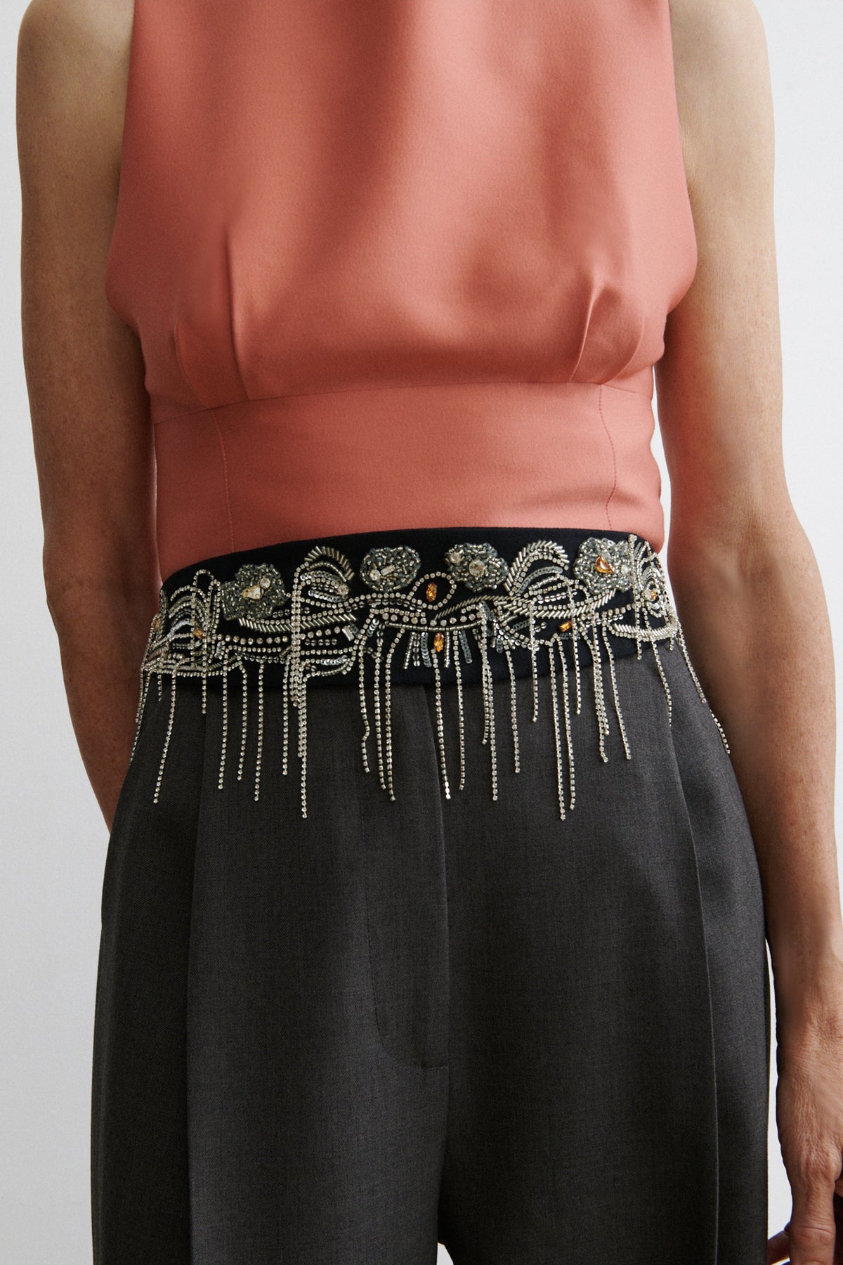 Embroidered Toga Belt Black - Rachel Comey